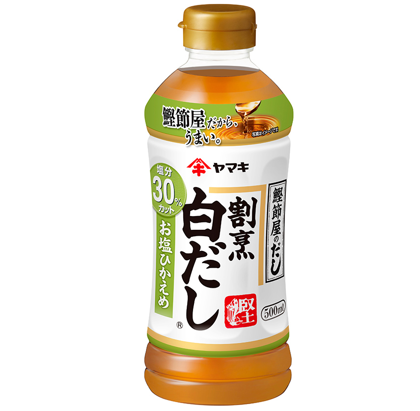 割烹白だしお塩ひかえめ 500ml