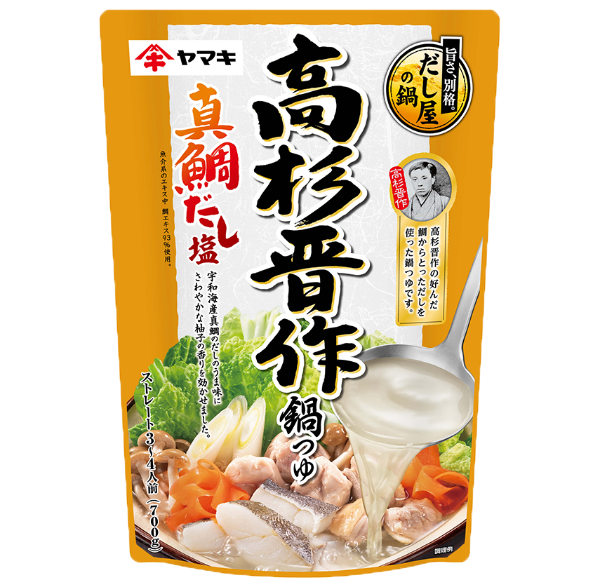 高杉晋作鍋つゆ 真鯛だし塩700g