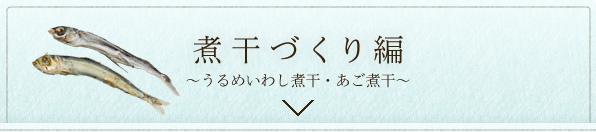 煮干づくり編～うるめいわし煮干・あご煮干～