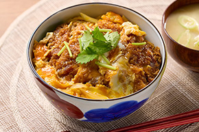 レンジで作る簡単かつ丼