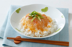 鯛のめんつゆ漬け丼