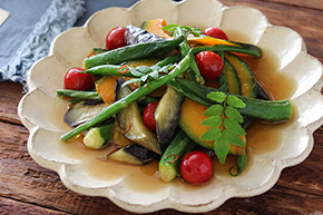 夏野菜の焼き浸し