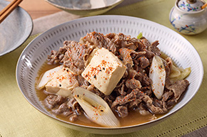 レンジで作る肉豆腐