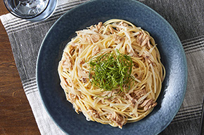 ツナと大根の大葉のっけパスタ