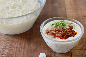 冷やし豆乳担々そうめん