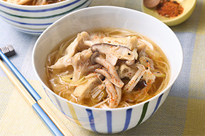 きのこたっぷりにゅうめん