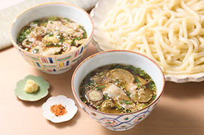 豚なすつけうどん