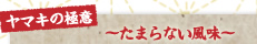 ヤマキの極意 ～たまらない風味～