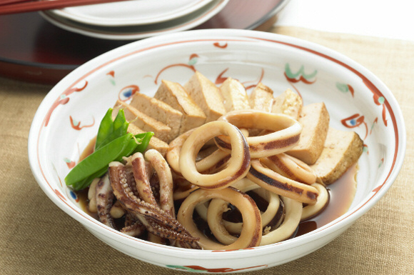 イカと焼き豆腐の煮物