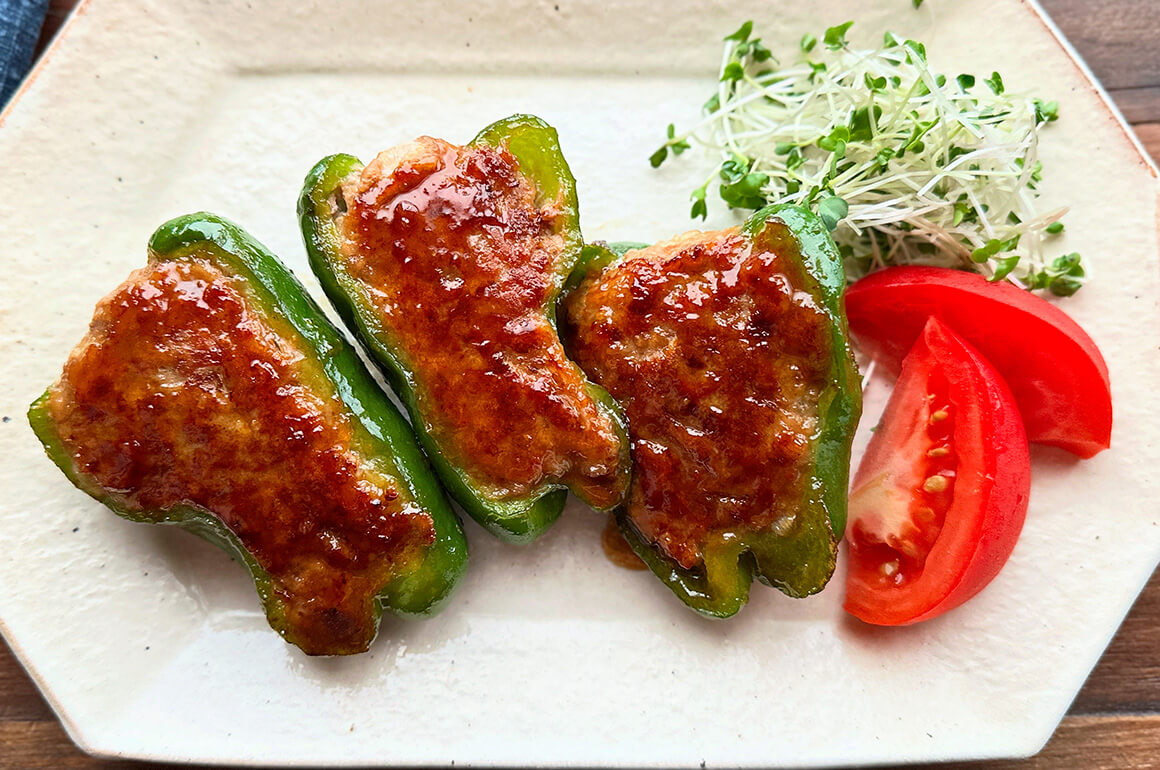 ピーマンの肉詰め