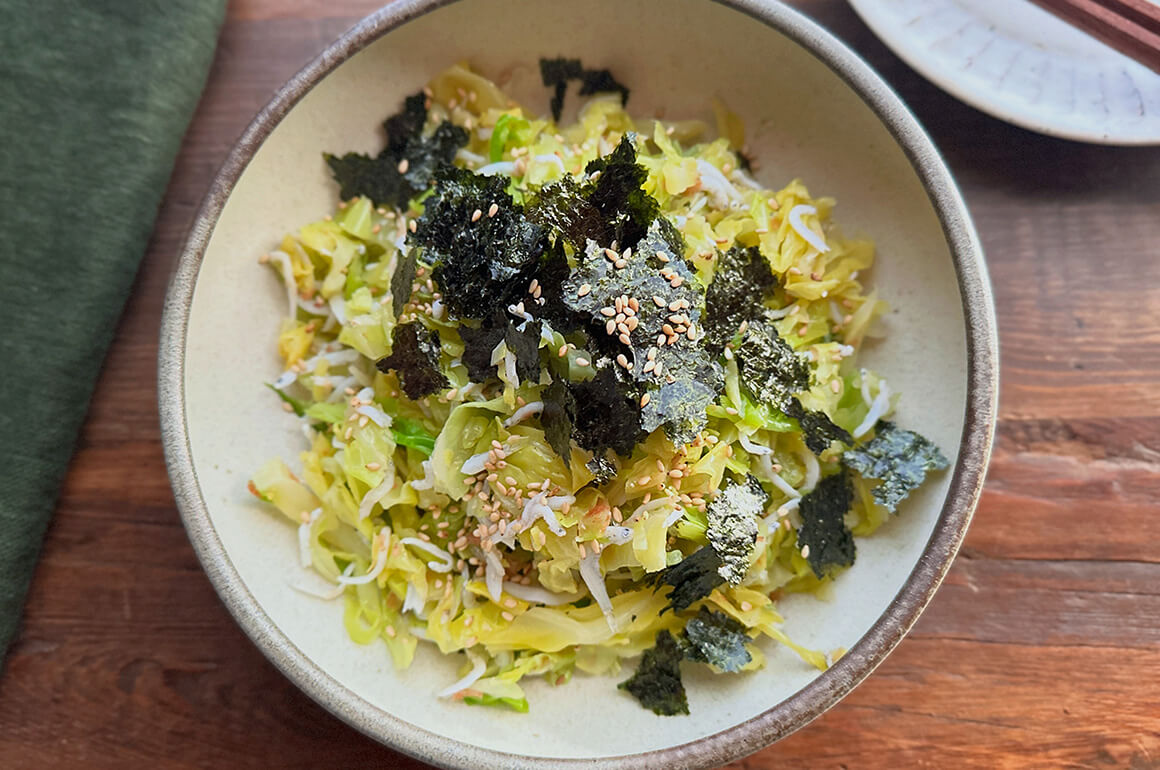 春キャベツとしらすのうま味サラダ