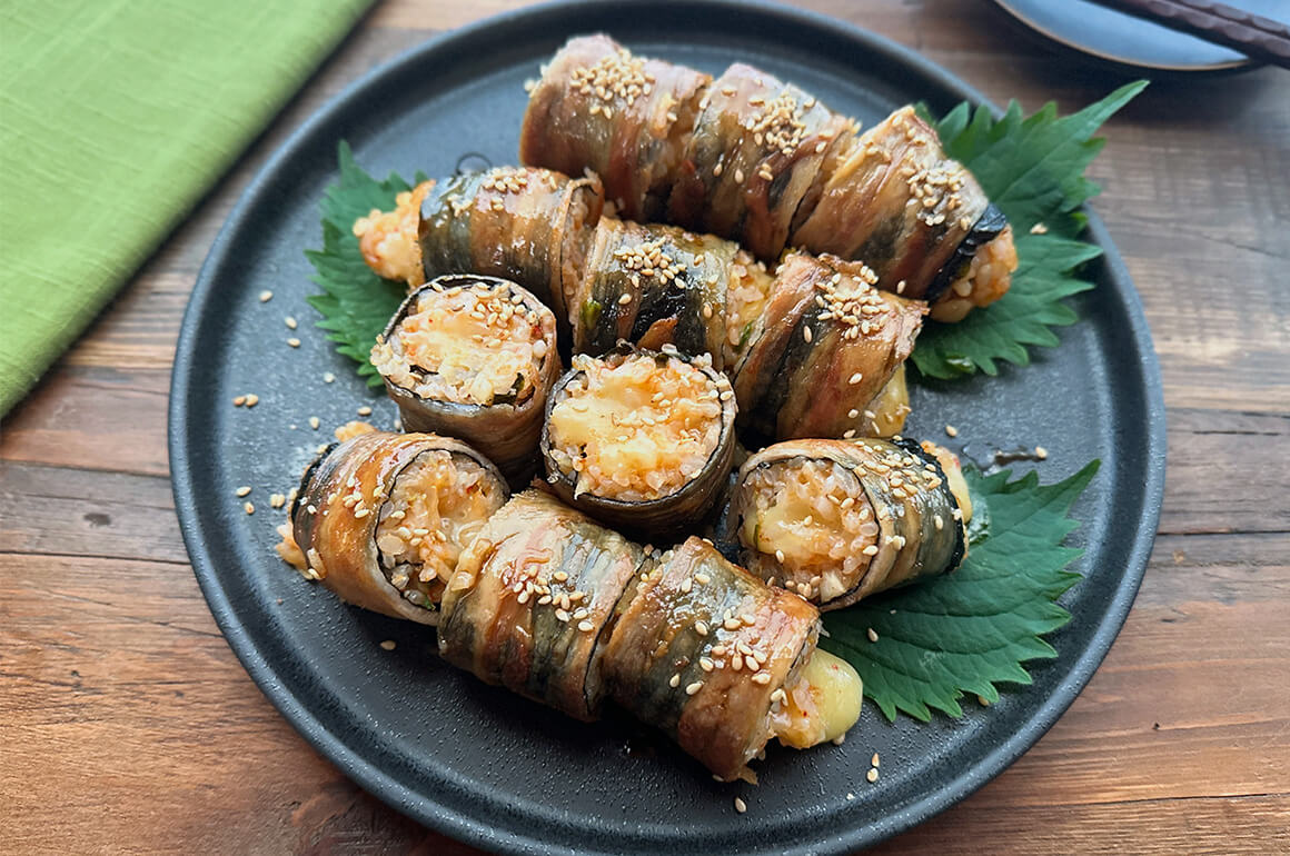 キムチーズご飯肉巻き