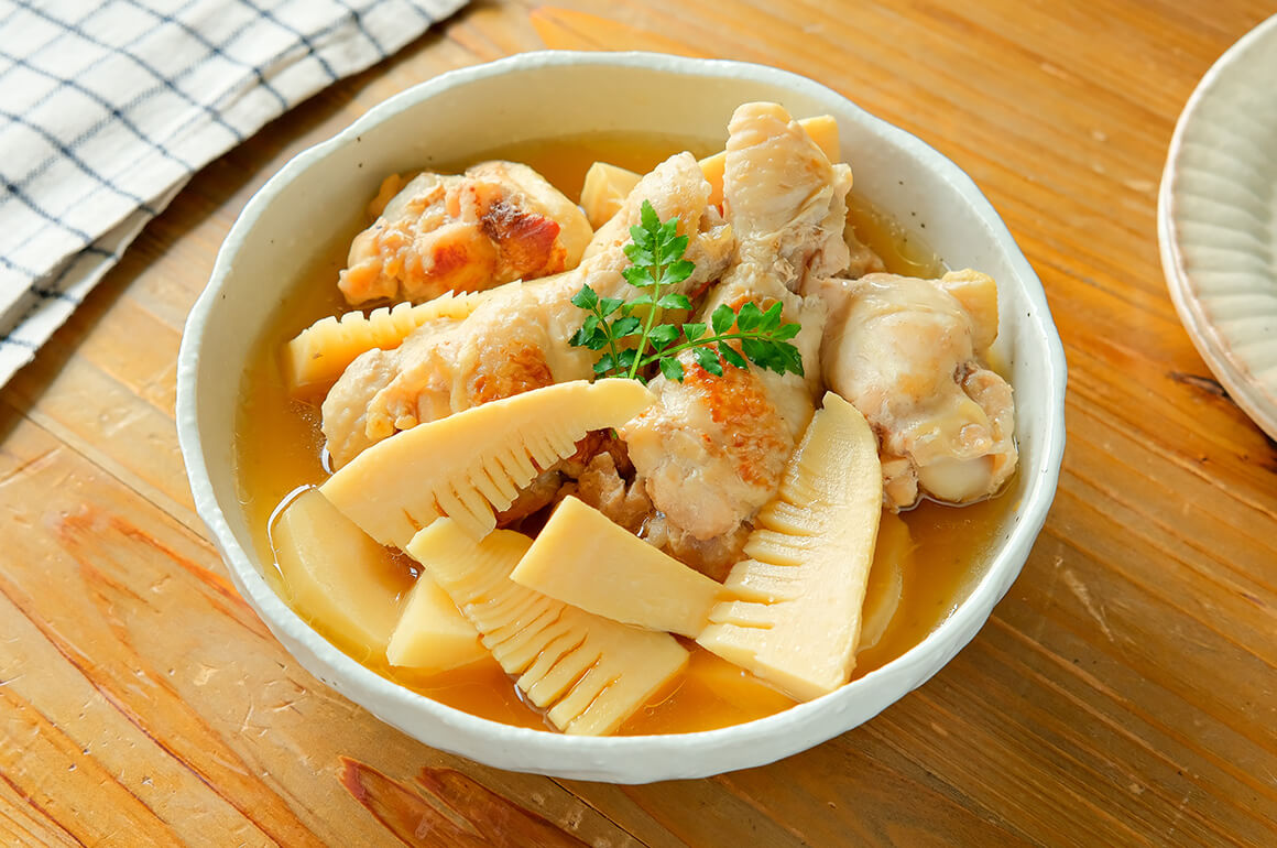 手羽元とたけのこの煮物