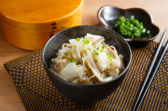 長芋とごぼうの炊き込みご飯