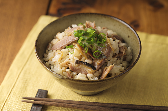 さんまとしょうがの混ぜご飯