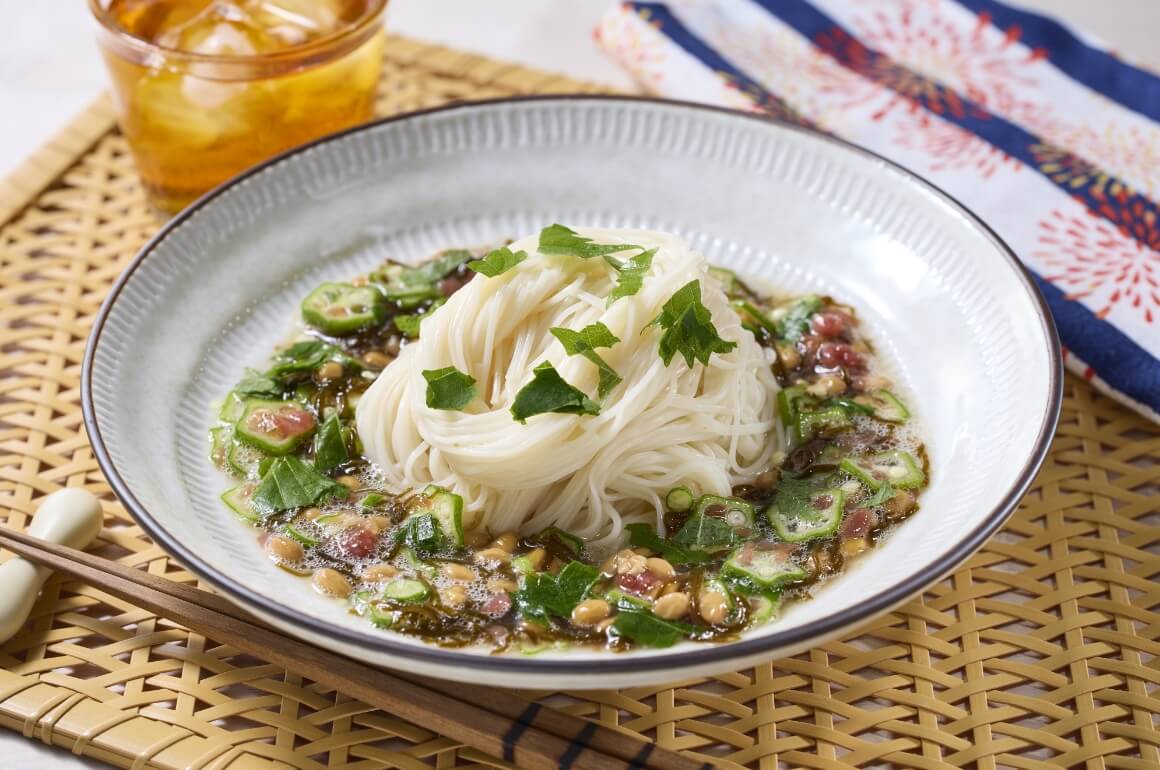簡単ねばねばそうめん