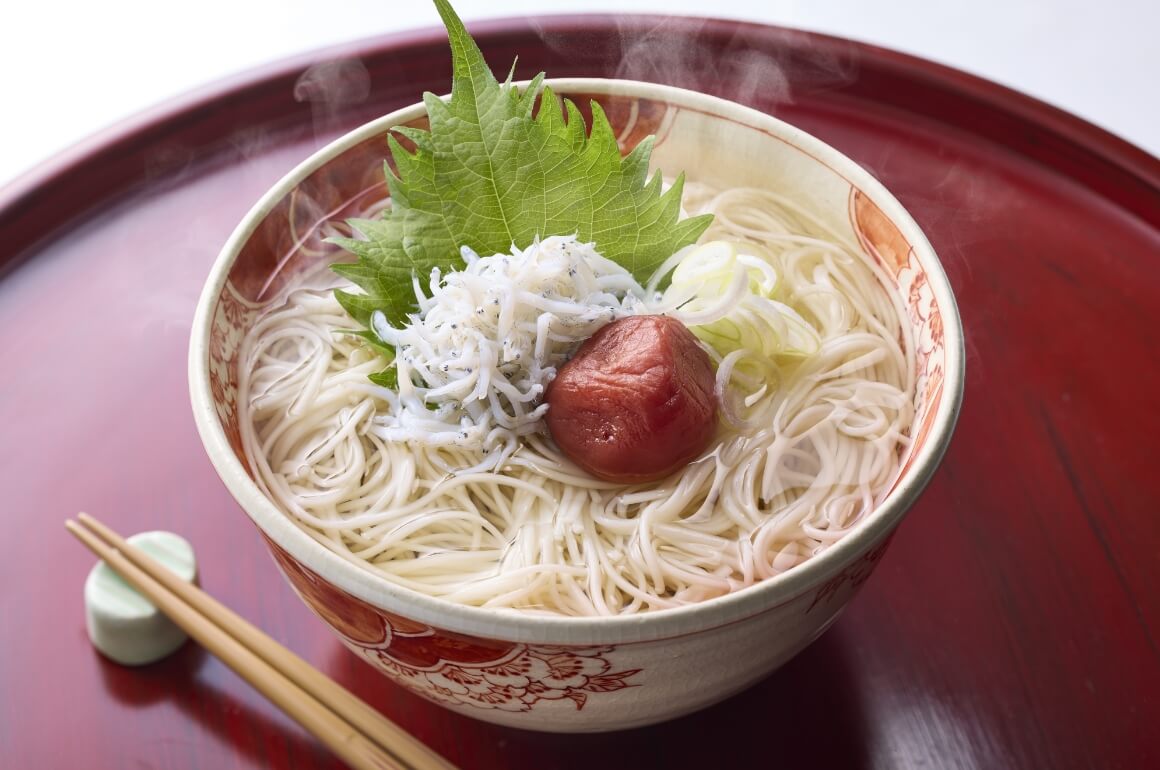 梅しらすにゅうめん