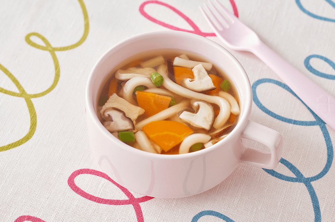 きのこと鶏の煮込みうどん（離乳食完了期）