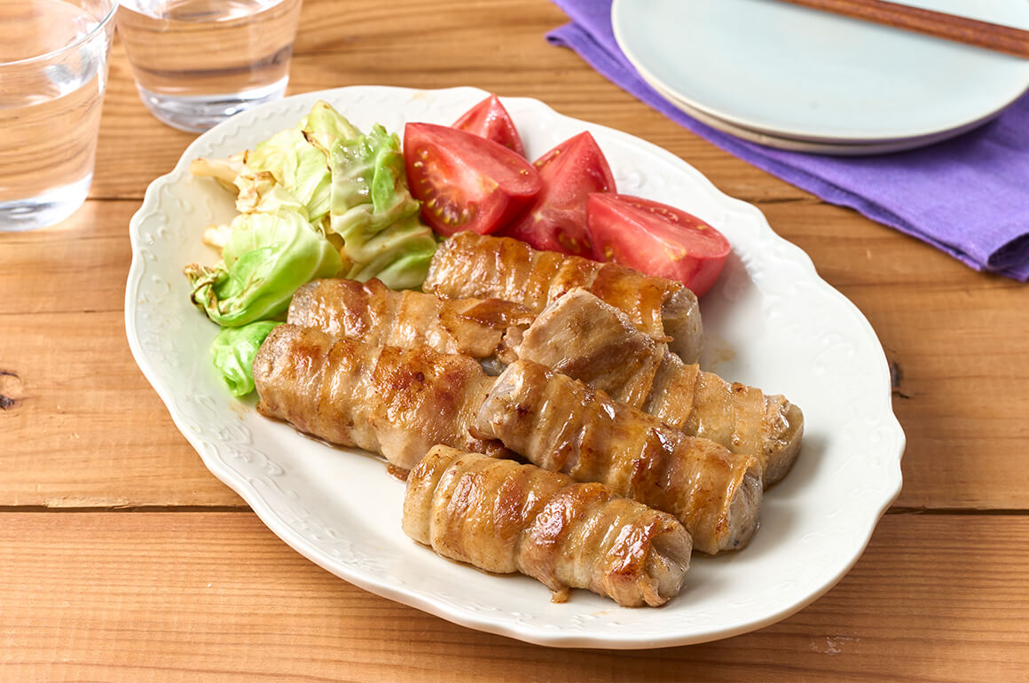 甘辛豚巻きこんにゃく