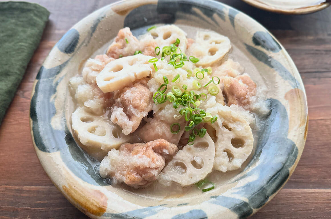鶏肉とれんこんのみぞれ煮