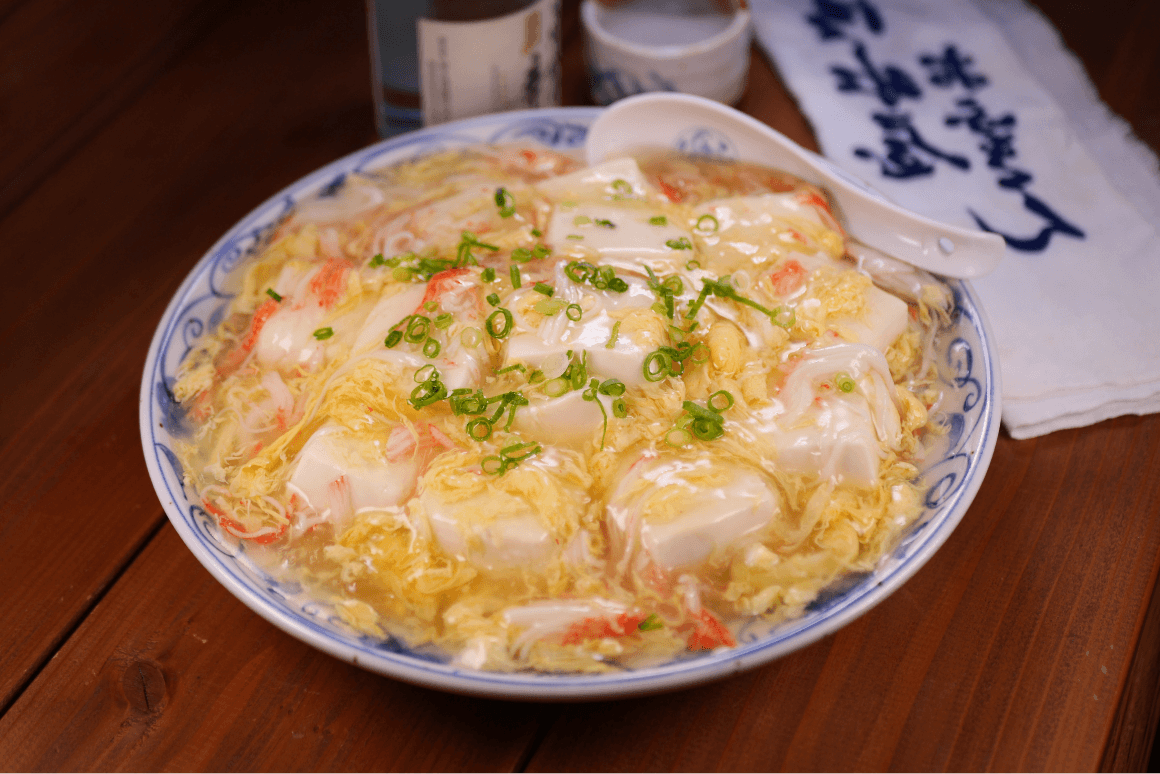 カニカマ卵あんかけ豆腐