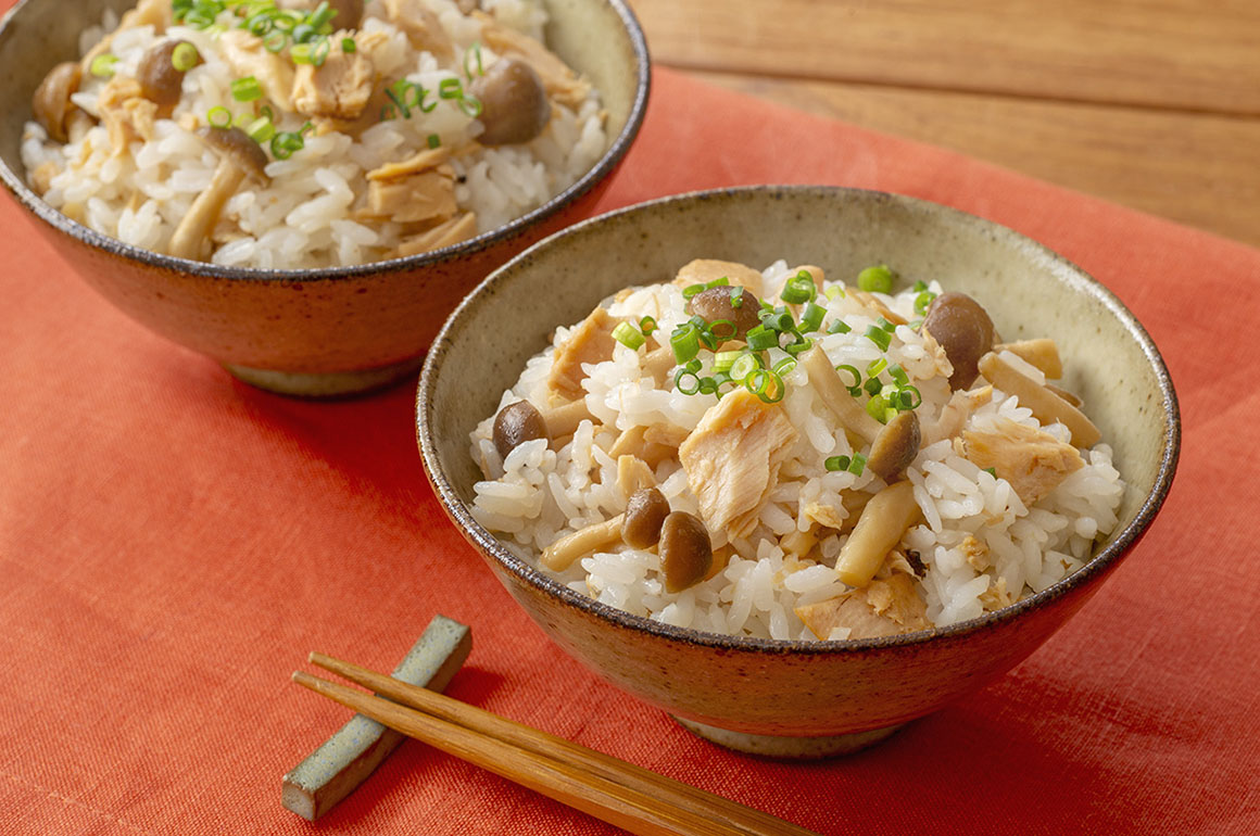 ツナとしめじの混ぜご飯