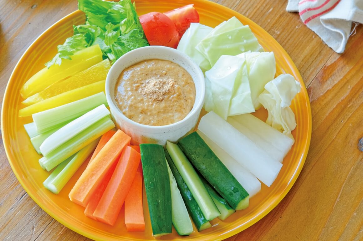 和風味噌マヨディップで美味しい野菜スティック