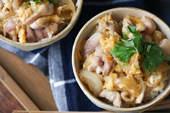 めんつゆの簡単親子丼