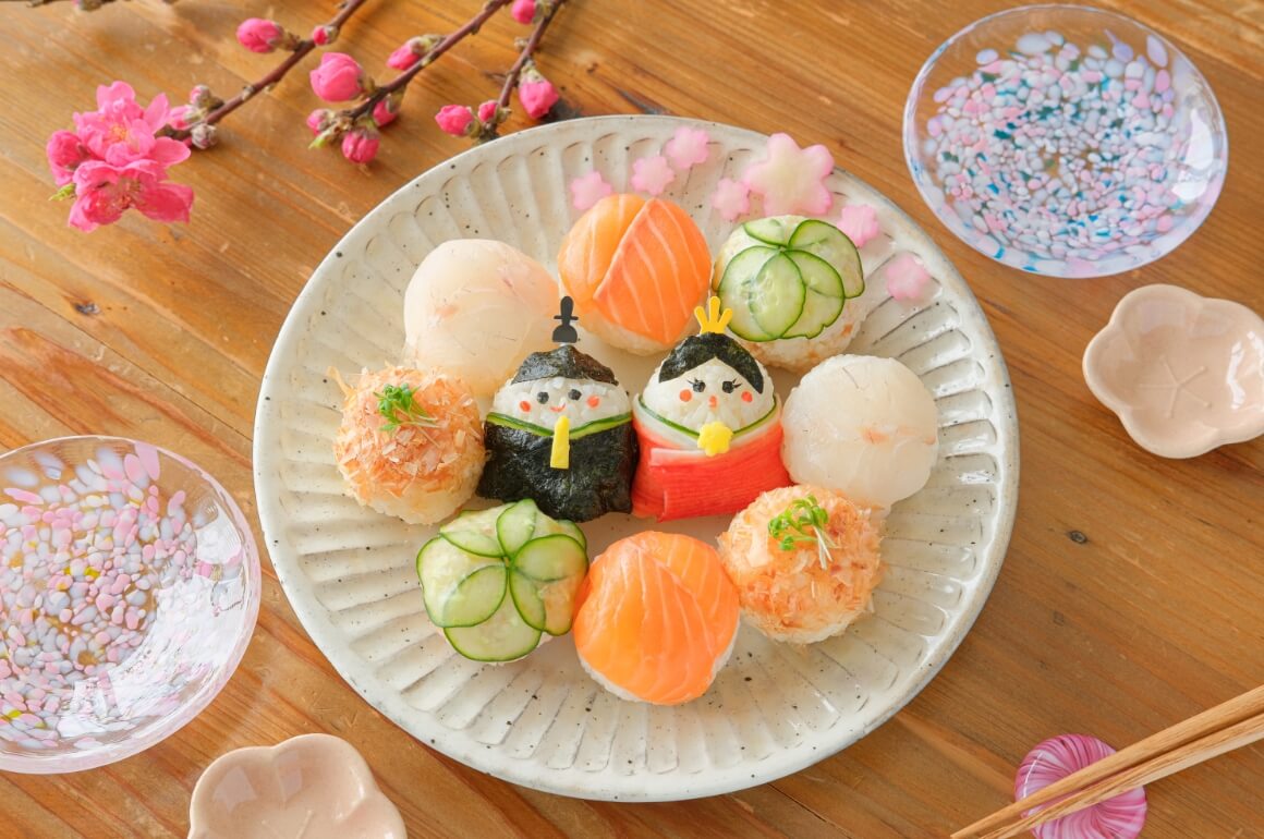 ひな祭りの手まり寿司