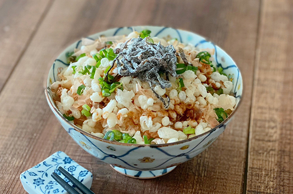 天かすのかつお節ご飯