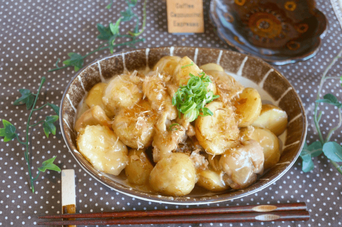 小粒じゃがいもと鶏もも肉のとろみあん