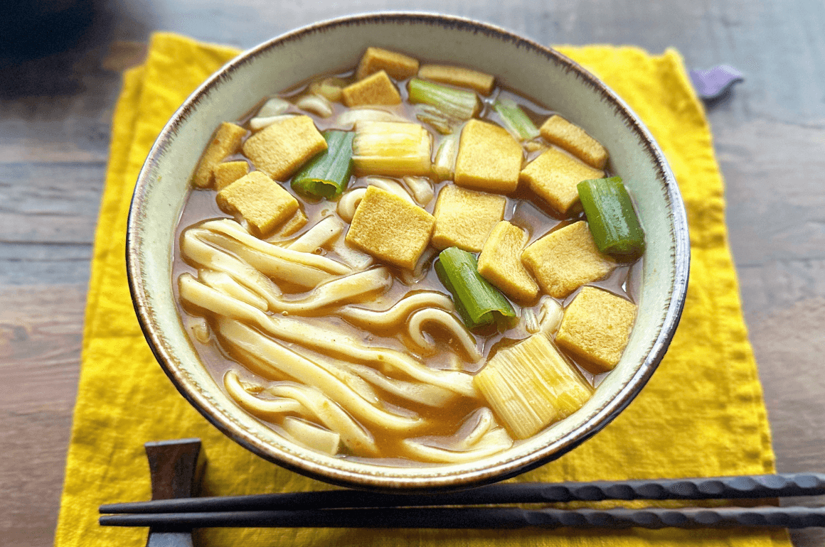 高野豆腐のカレーうどん