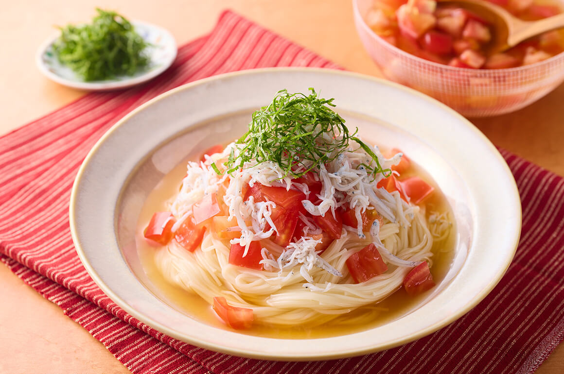 冷やしトマトぶっかけそうめん