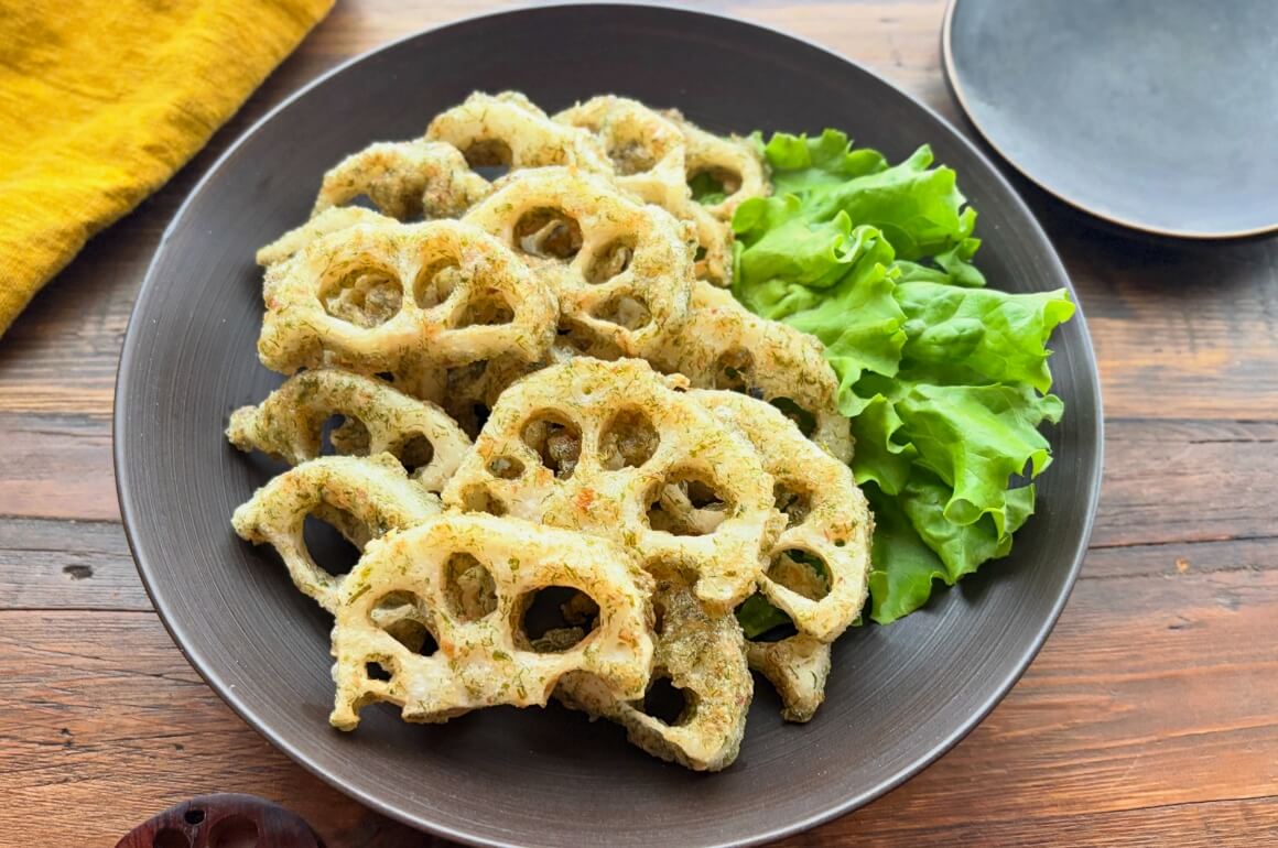 れんこんの磯辺揚げ