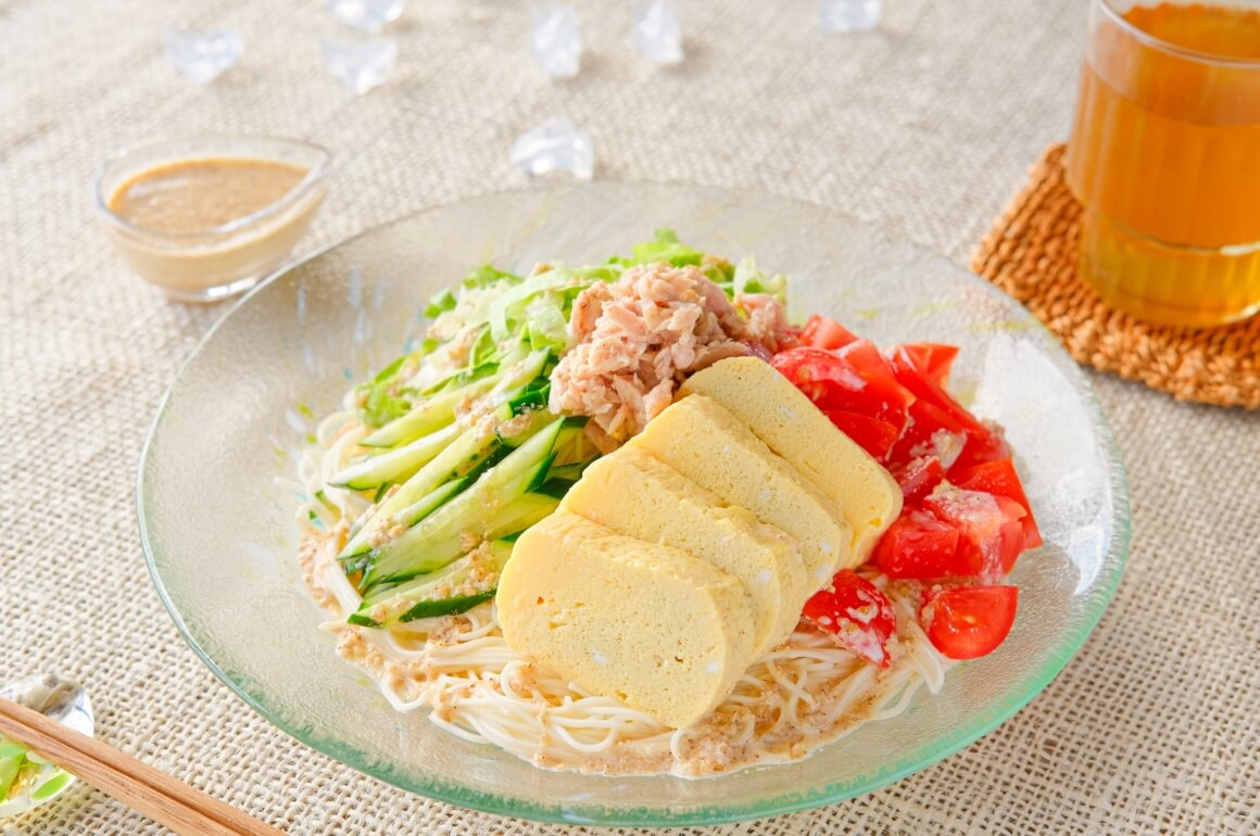 そうめんサラダ