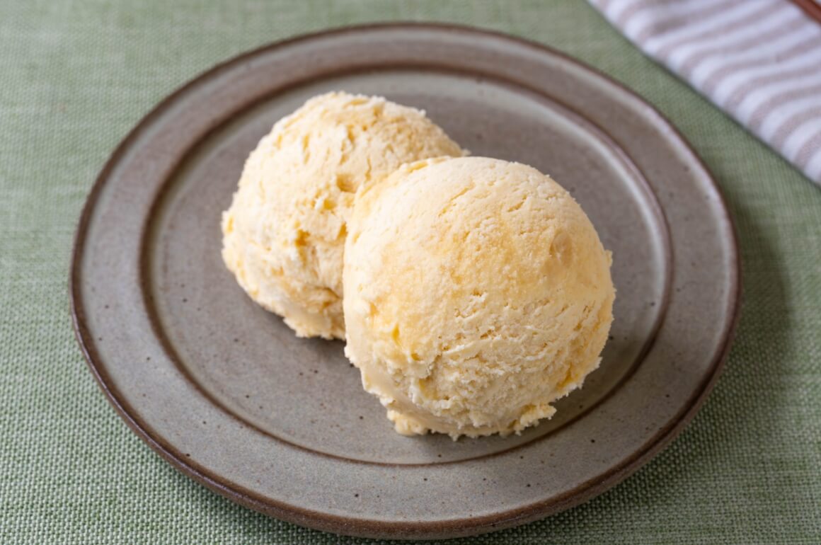 だし豆乳のしょうゆアイスクリーム