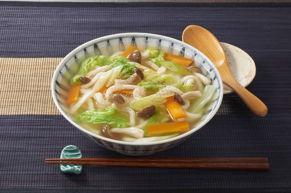 カット野菜を使った具だくさんとろみうどん おいしいレシピ ヤマキ株式会社