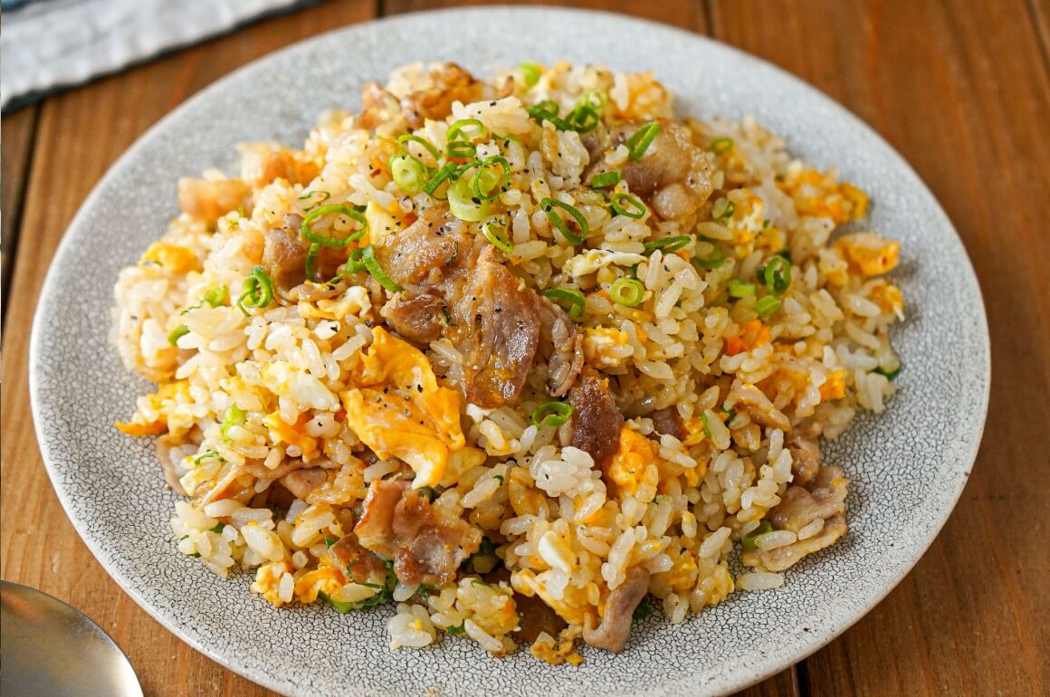 豚バラねぎのうまだし炒飯
