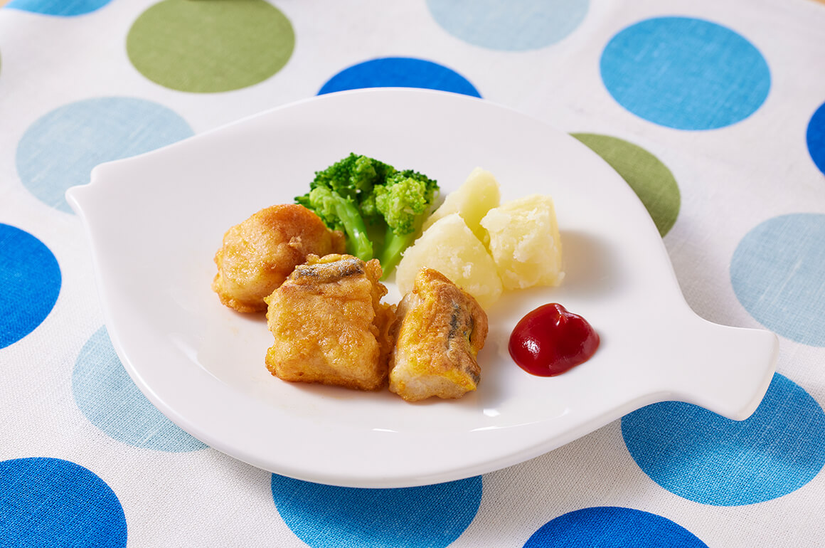 たらのピカタ（離乳食後期）