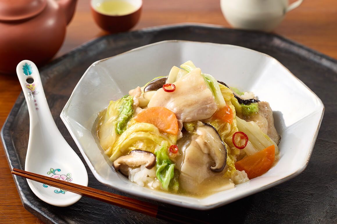 レンジで作る中華丼