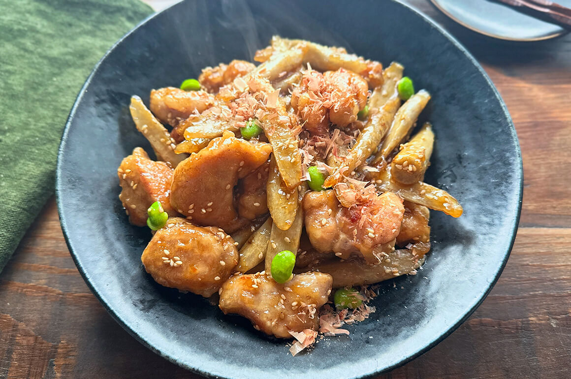 甘辛だし鶏ごぼう