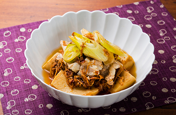 高野豆腐と豚肉の含め煮