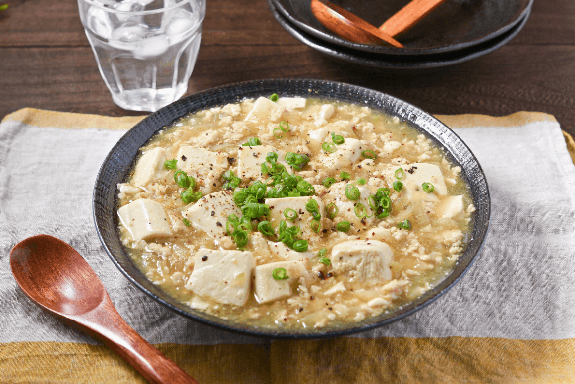 白い和風麻婆豆腐