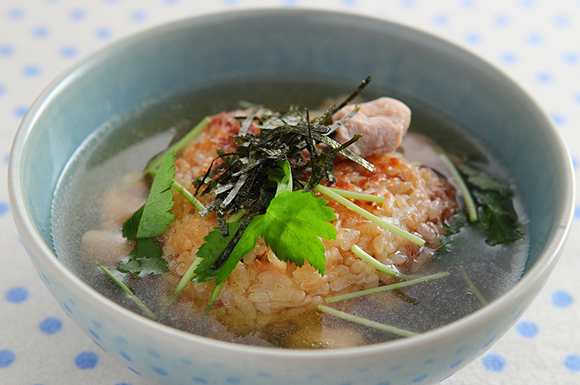 焼きおにぎりのだし茶漬け