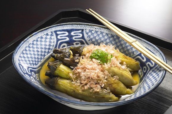 焼き茄子の煮浸し