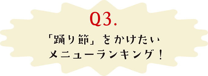 「踊るかつお節」をかけたいメニューランキング！