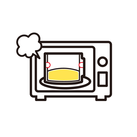 電子レンジで加熱